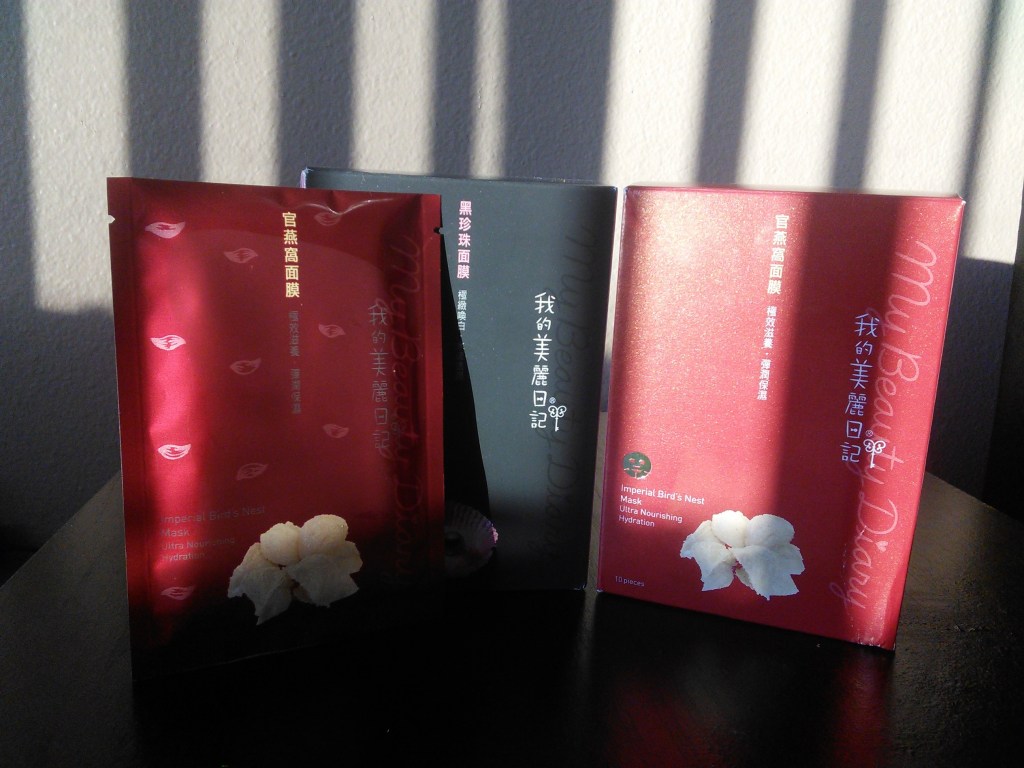 MBD Imperial Bird's Nest and Black Pearl sheet masks
