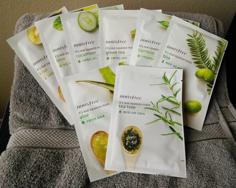 Innisfree It's Real Squeeze Masks