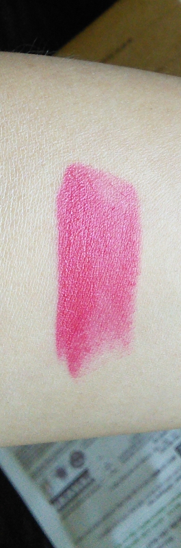 Swatch of Innisfree Creamy Tint Lipstick in Shade 1 Bud Pink