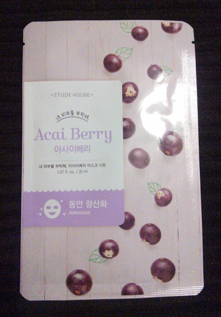 Etude House Acai Berry I Need You sheet mask
