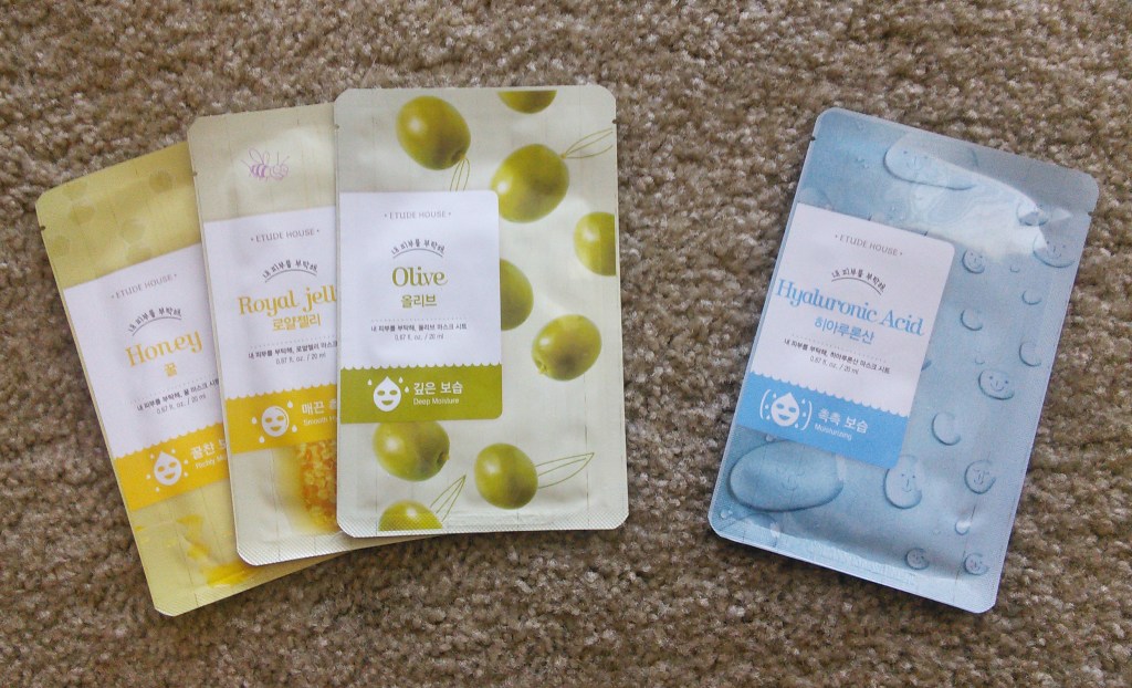Etude House I Need You hydrating sheet masks