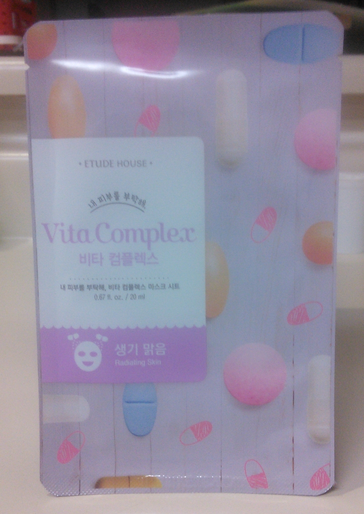 Front of Etude House Vita Complex sheet mask