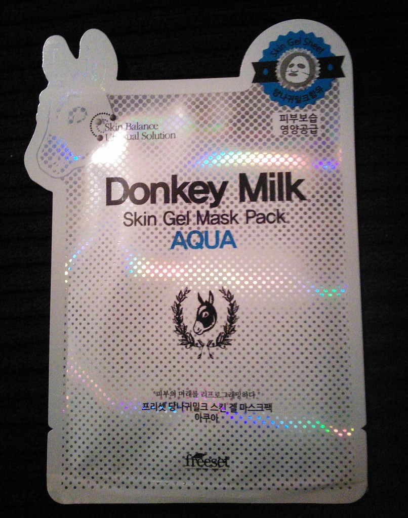 Freeset Donkey Milk Skin Gel Mask Pack Aqua package