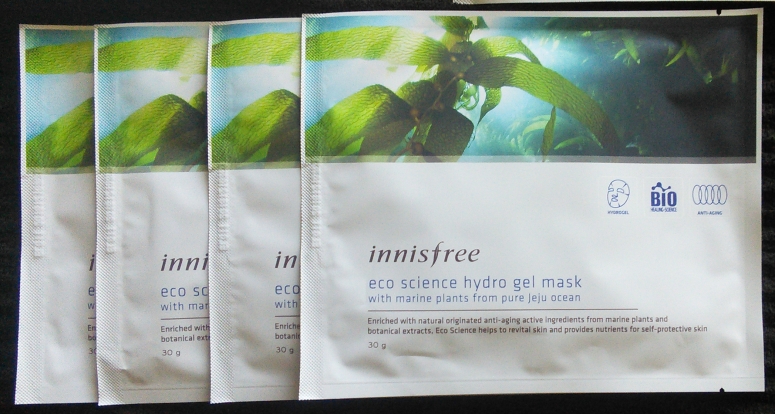 Innisfree hydrogel masks in Eco Science