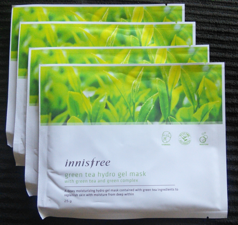 Innisfree Green Tea Hydrogel Masks