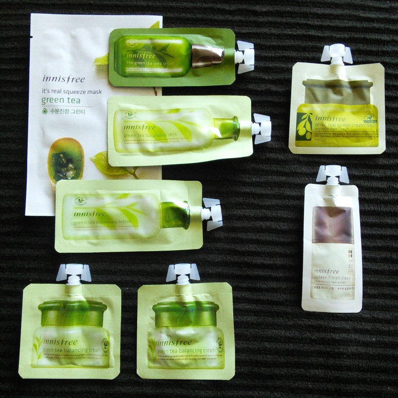 Free samples from Innisfree 2+2 hydrogel sale