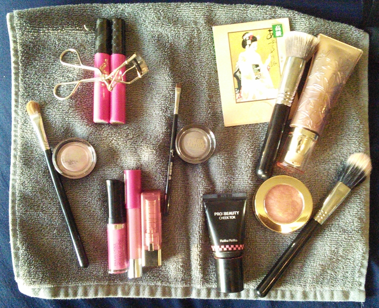 Makeup and makeup tools for a younger appearance