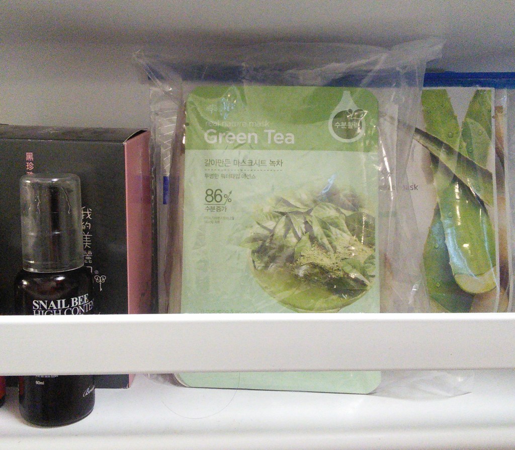 Keeping sheet masks in the fridge
