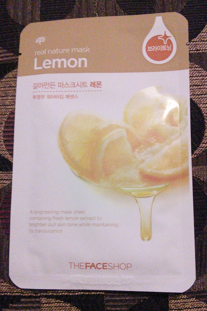 The Face Shop Real Nature mask in Lemon