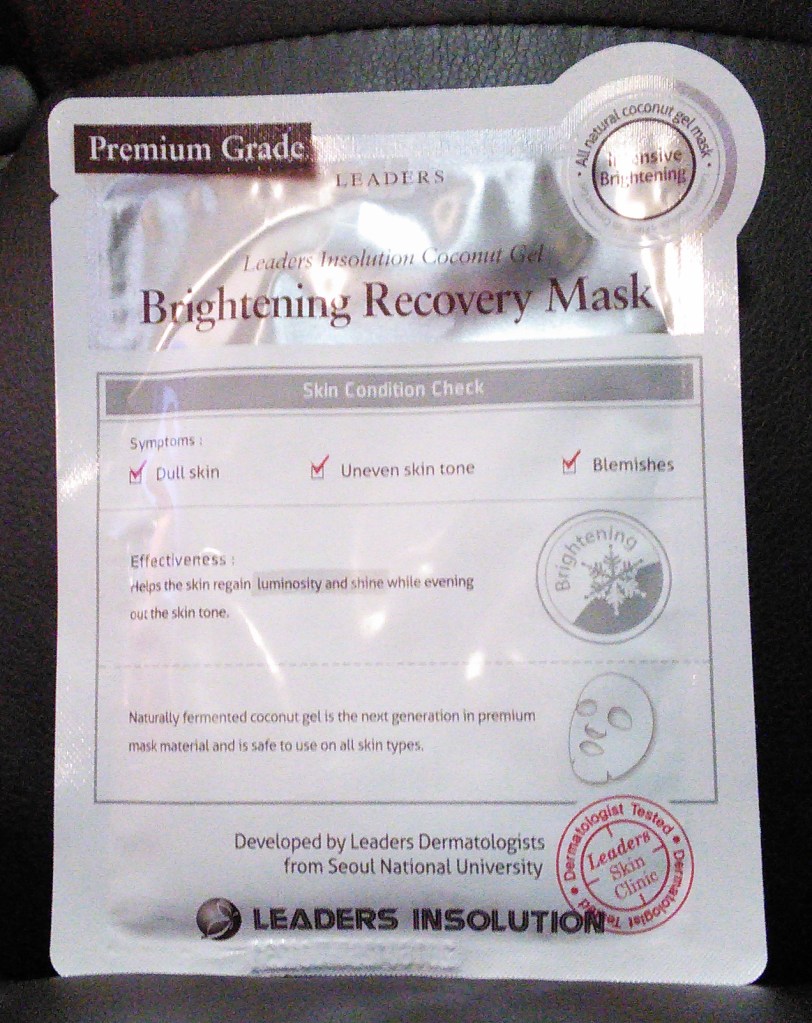 Leaders Insolution brightening coconut gel mask