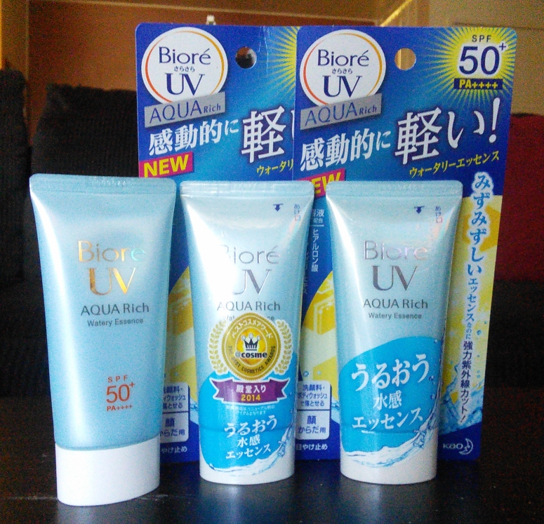 Biore UV Aqua Rich Watery Essence 2015 sunscreen