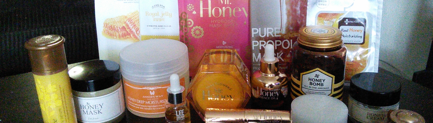 Korean honey-based skincare products