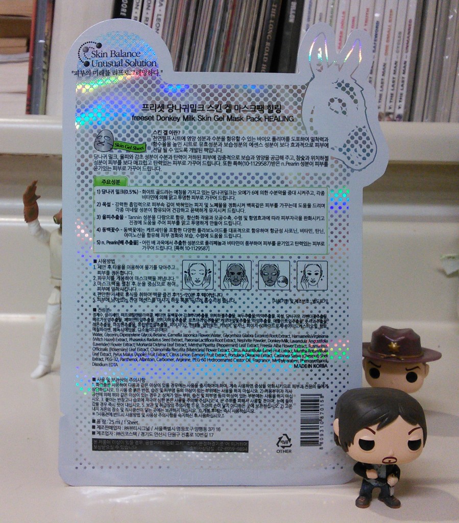 Freeset Donkey Milk Healing Korean and English ingredients