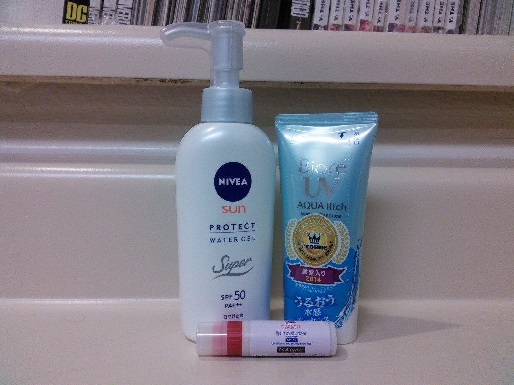 Japanese face and body sunscreens