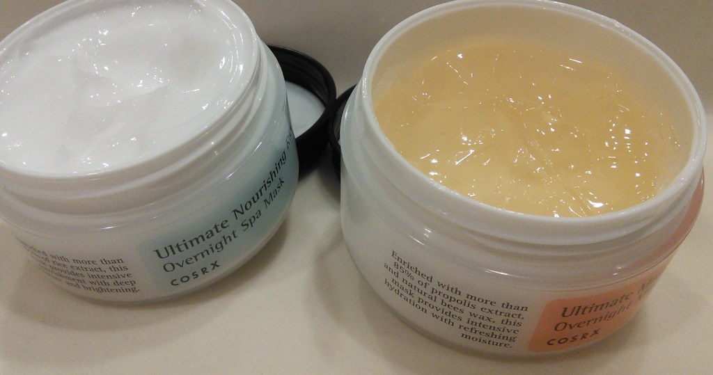 COSRX honey and rice overnight masks
