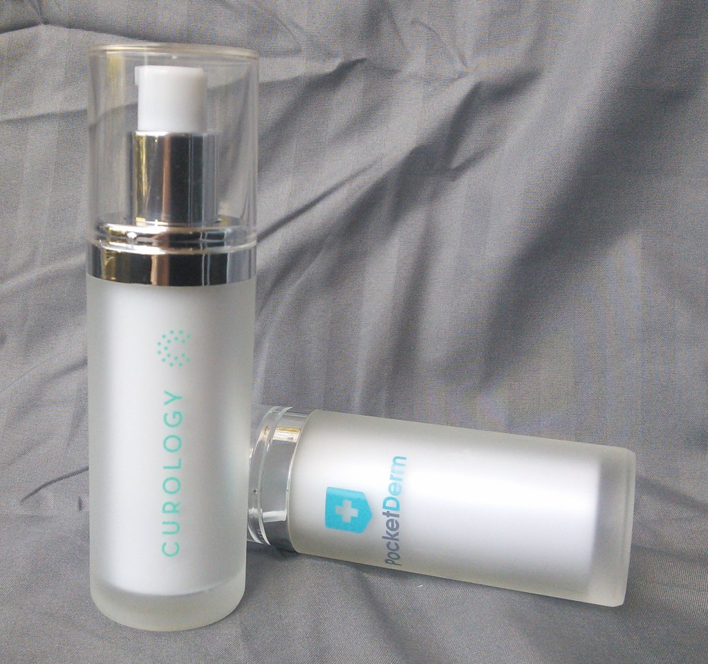 PocketDerm and Curology prescription bottles