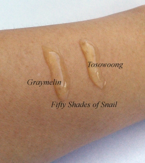 Texture comparison of Graymelin and Tosowoong propolis ampoules