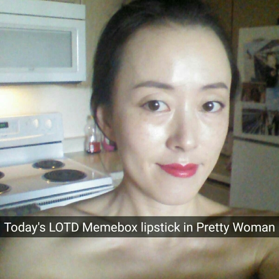 FOTD with IOPE Air Cushion XP and Memebox lipstick