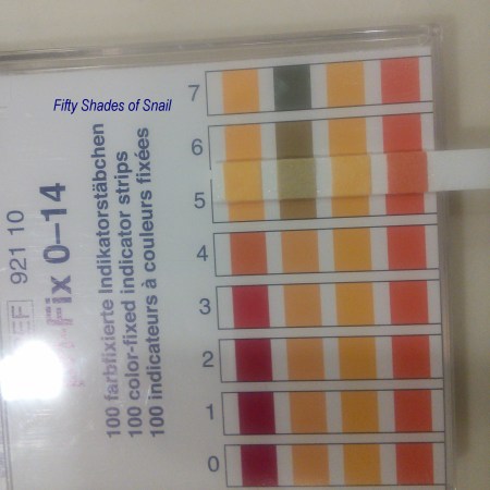 pH test of Primera Smooth Cleansing Cream