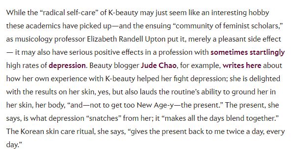 Radical feminist skincare misattribution
