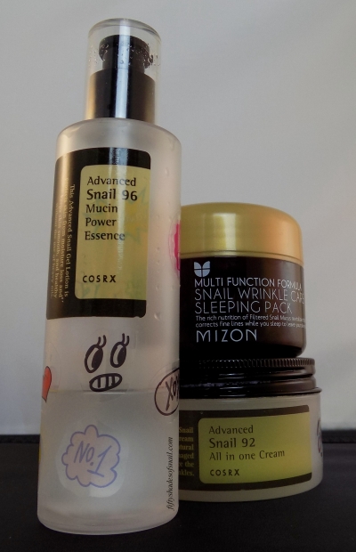Korean snail skincare products