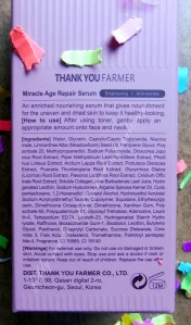 Thankyou Farmer Miracle Age Repair Serum ingredients