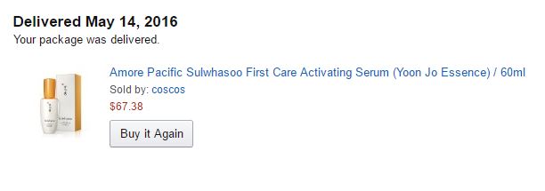 Sulwhasoo First Care Activating Serum EX from Amazon