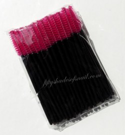 Disposable mascara wands for makeup and eyelash serum