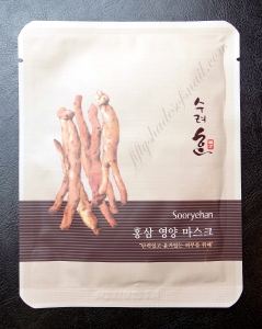 Sooryehan Red Ginseng Nutrition sheet mask