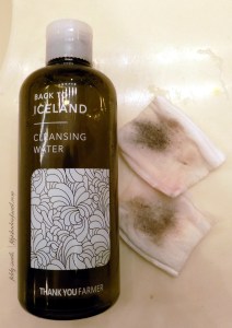 Thankyou Farmer cleansing water and Muji cotton pads