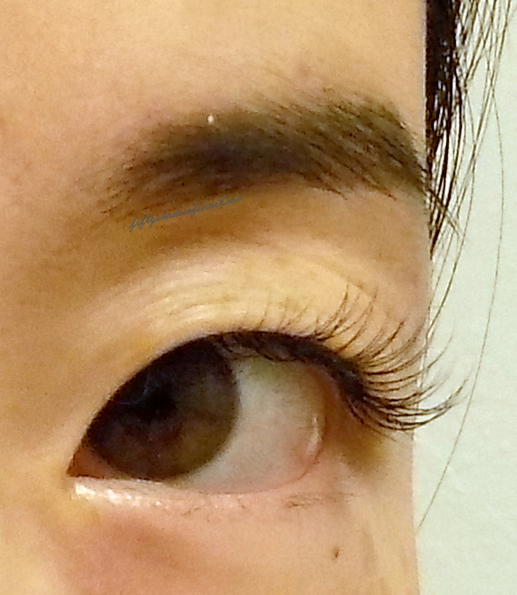Lash extensions after pic