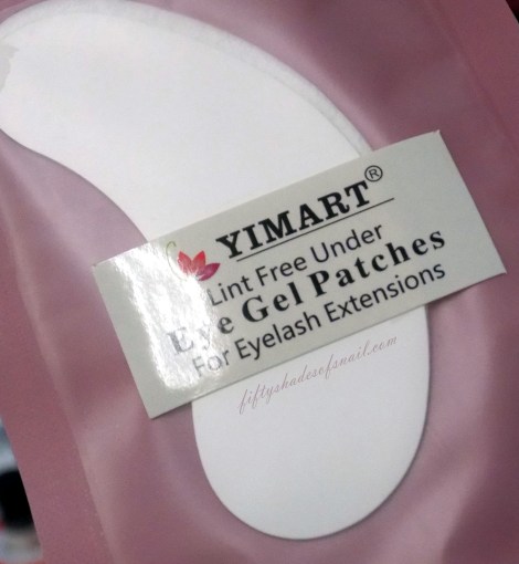 Eye gel patches for eyelash extensions