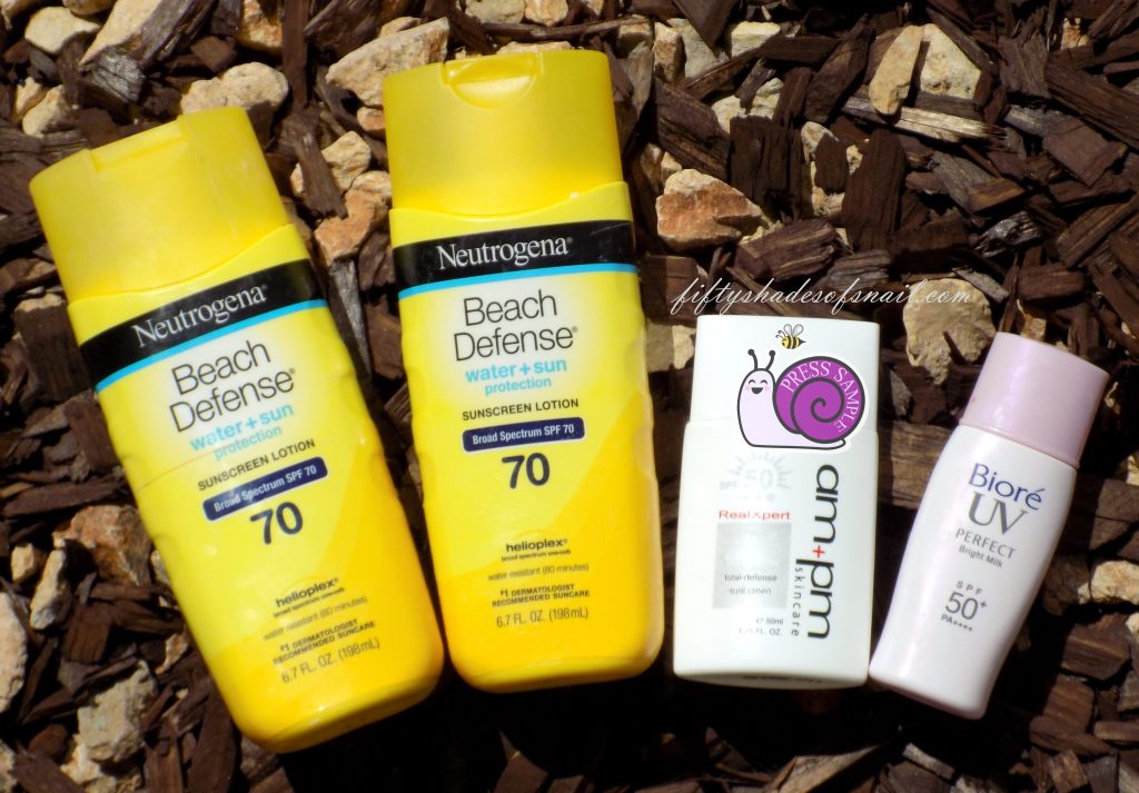 Sunscreen empties reviews Fifty Shades of Snail