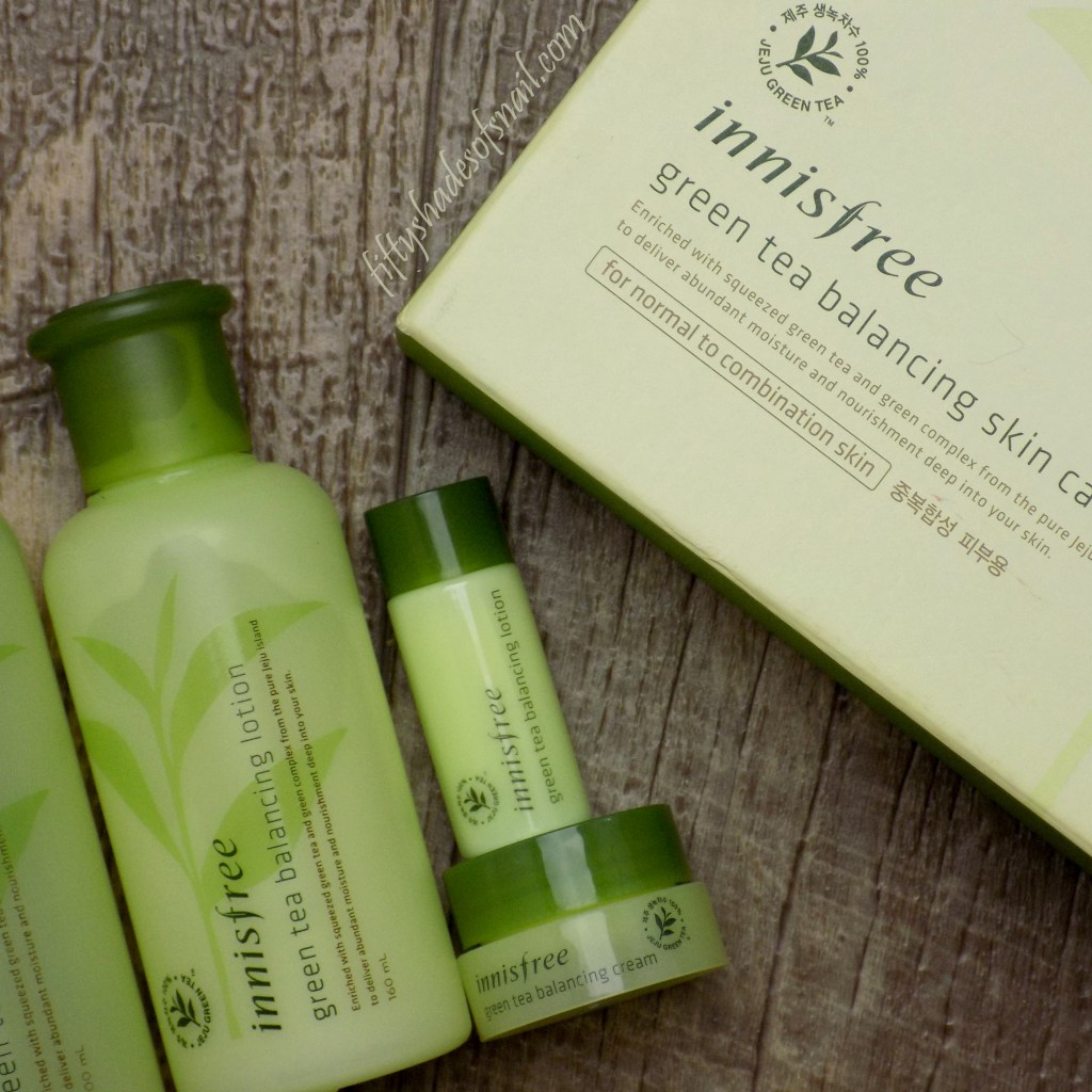 Innisfree Green Tea Balancing skincare set