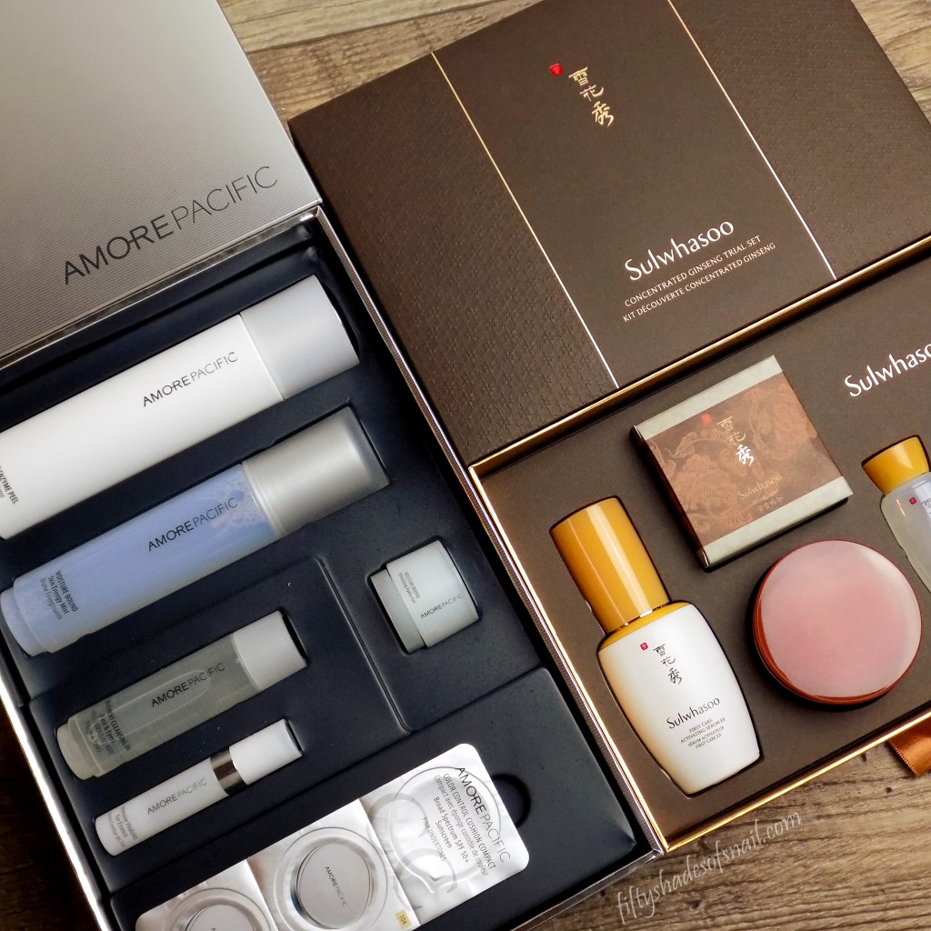 Sulwhasoo and Amorepacific skincare sets