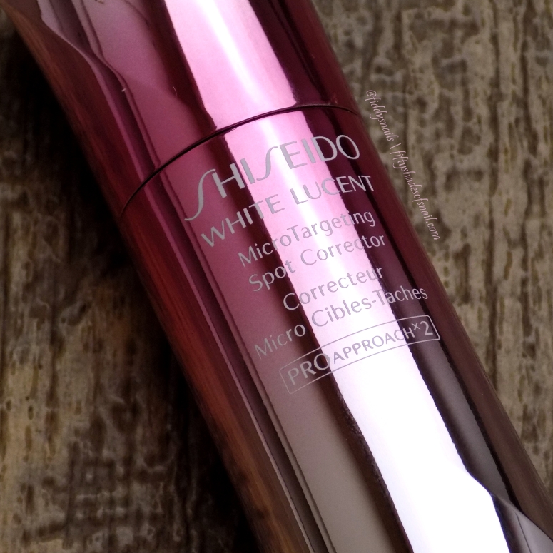 Shiseido White Lucent MicroTargeting Spot Corrector bottle detail