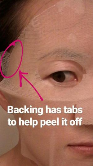 Sulwhasoo First Care Activating Mask backing tabs