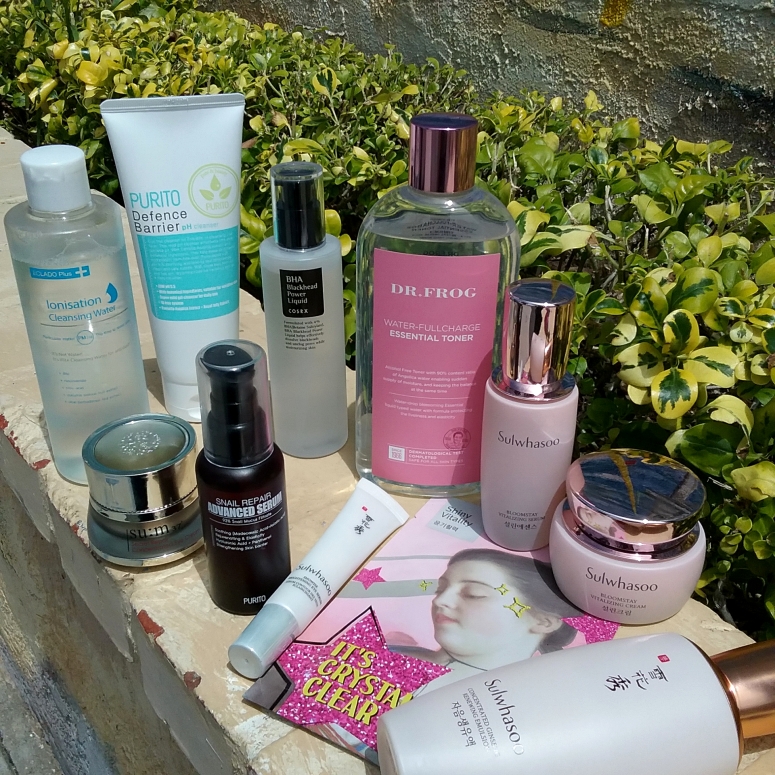 Sample skincare routine Fifty shades of Snail